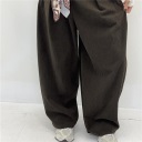 completo giacca over e pantalone modello wide leg velvet